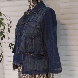 DKNY Blue Jean Jacket Size S